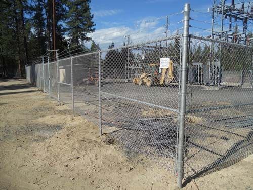 High grade chain link security fence